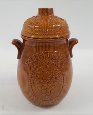 Vintage West German Rumtopf Stoneware Pot with Lid 28-109 Rare Collectable