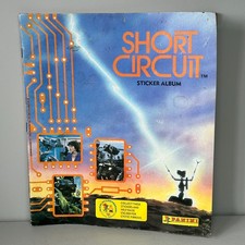 Vintage Short Circuit Sticker Album Panini 1987 Movie Memorabilia INCOMPLETE