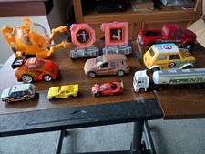 Selection Of Toys Submersible Roadsigns & Cars Of Various Size And Condition
