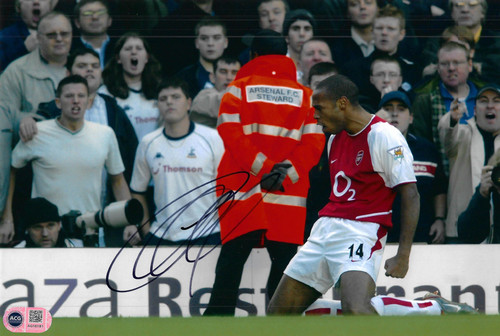 Thierry henry signed arsenal - thierry,