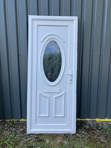 Used upvc white door and - used,