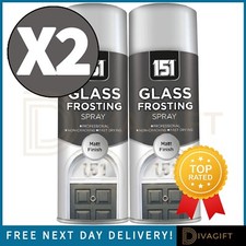 2 x GLASS FROSTING WINDOW