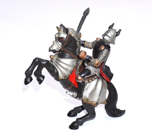 Elc black knight - knight, horse