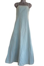 Debut Debenhams Women's Aqua Wedding Cocktail Strapless Midi Dress - Size UK 10.