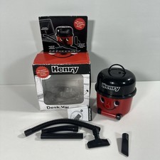 Mini Henry Hoover Desk Vacuum Cleaner Red Small Toy Fun Working boxed paladone 