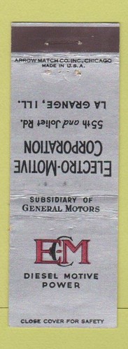 Matchbook cover elecro - matchbook,
