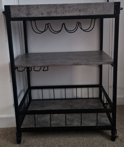 Metal bar cart - metal,