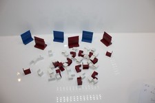 Ace Trains O Gauge 54 x  Assorted Plastic Passenger Coach Interior Seats