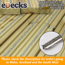 Silver Anti Slip Decking Groove Inserts Non Slip Grip Strip 1m Length