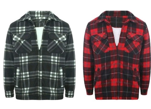 Mens padded lumberjack - , sherpa