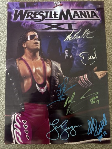 Wwf wrestlemania signed - wwf, xi