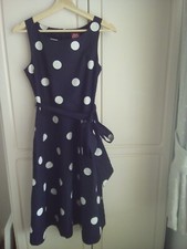 Joules Navy & White Spot Dress