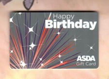 ASDA ( UK ) Happy Birthday ( 2010 ) Gift Card ( $0 )