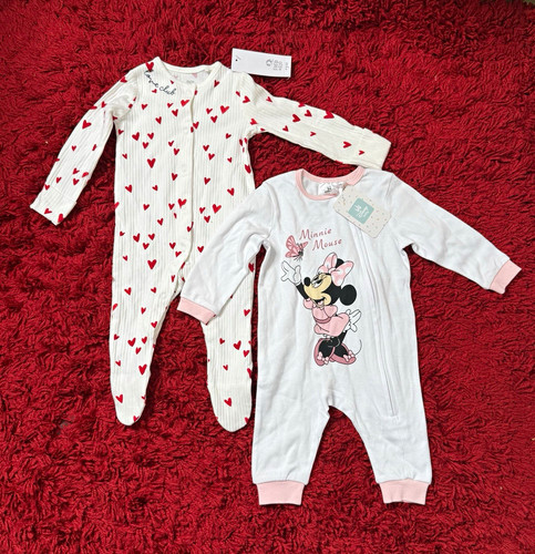 Baby girls 2pc - cotton, ribbed