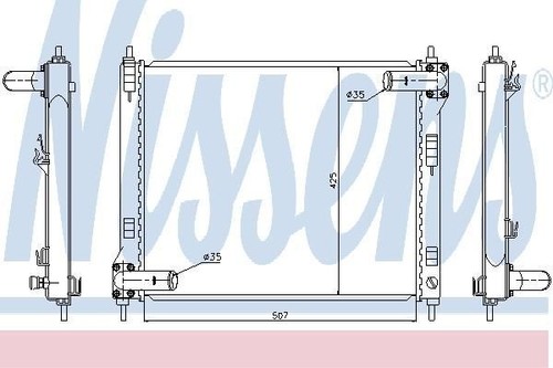 Nissens radiator for - nissens, nissan