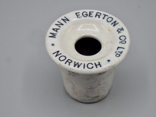 Antique porcelain inkwell - antique,