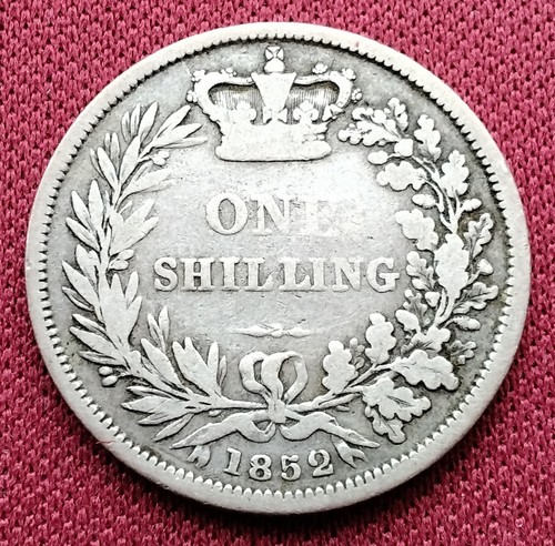 1852 one shilling silver - 1852,