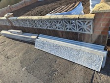 6Concrete Gravel Boards 6ft x 1ft Plain/Smooth Base Panels And 7by9Concrete Post