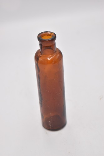 Antique amber glass apothecary - amber,