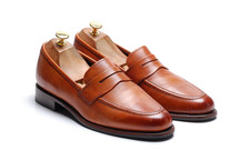 Loake Brown Tan Penny Loafers