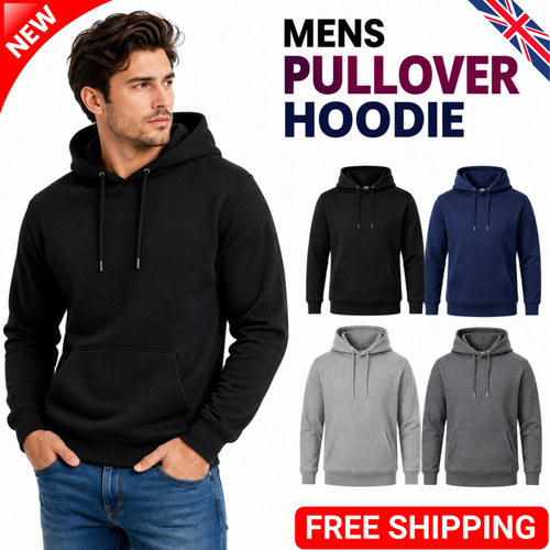 Mens pullover hoodie hooded - hoodie,