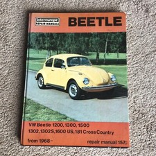 VW Beetle Intereurope Repair Manual - 1200,1300,1500,1302,1302S,1600 Models