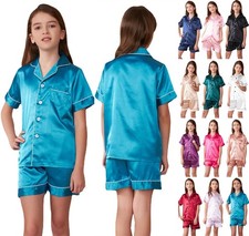 UK Boys Girls Silk Pyjamas