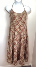 Vintage 90s brown tartan check
