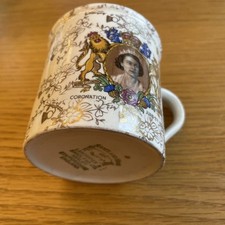 Sandland Ware 1953 Queen Elizabeth II Coronation Mug