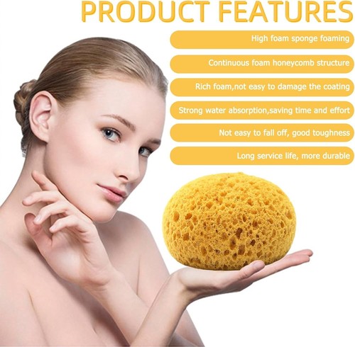 2pcs natural sea sponge - natural,