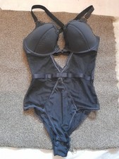 Secret Possessions Bodysuit Bra UK 38E, Underwired Soft Light Padded  *
