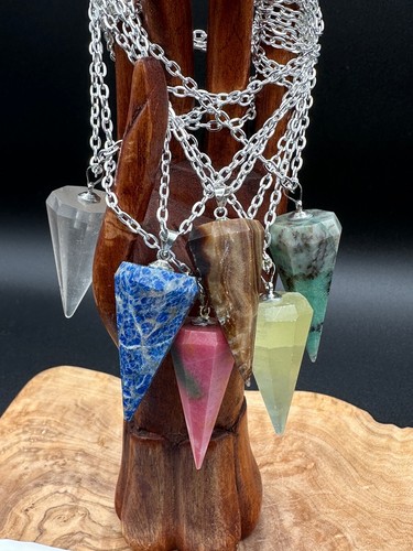 Crystal dowsing pendulum - crystal,