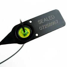 Black Plastic Security Seals 380mm. Pull Ties High Strength Numbered Tags