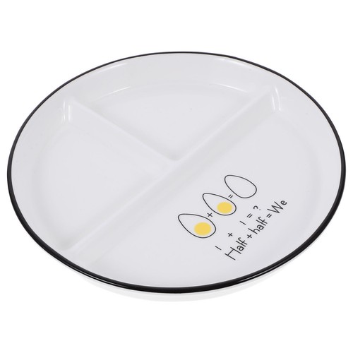 Divided portion control plate - divided,