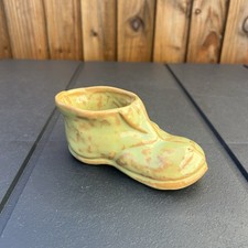 Vintage Pottery Glazed Shoe