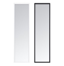 120 x 30cm Full Length Rectangle Framed Mirror with Wall Hanging Fixing Hardware