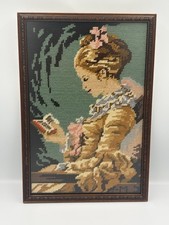 Vintage Framed Needlepoint