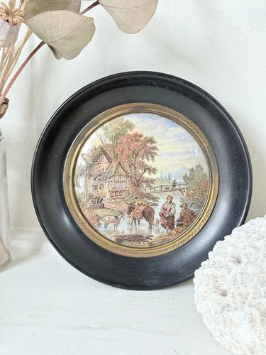 Antique prattware pot - antique,