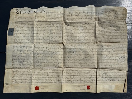 George iii vellum indenture - vellum,