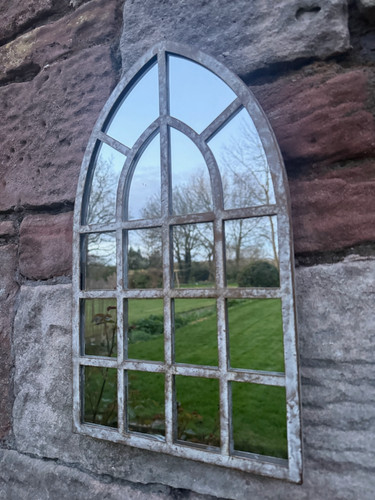 Metal gothic arch window - gothic,