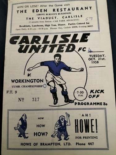 Carlisle united workington - v,