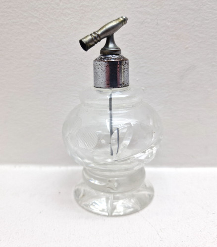 Vintage cut glass perfume - glass,
