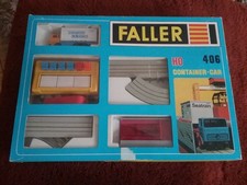 Faller 406 HO  gauge  Container Car Set untested