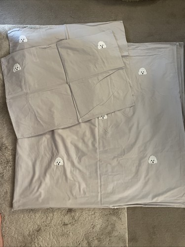 Next grey double duvet set - next,