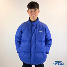 XL Blue Nike Puffer Coat
