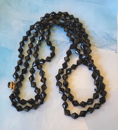 Victorian whitby jet beaded - whitby,