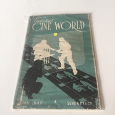 Amateur CINE WORLD . MAY 1947 . Rare vintage leaflet . Fast free shipping