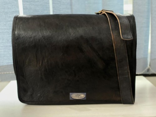 Vintage black leather - black,