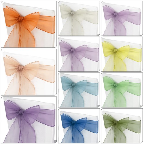 Organza chair sashes 17x280cm - chair,