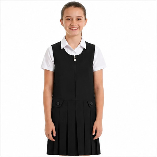 Girls school pinafore dress - pinafore,